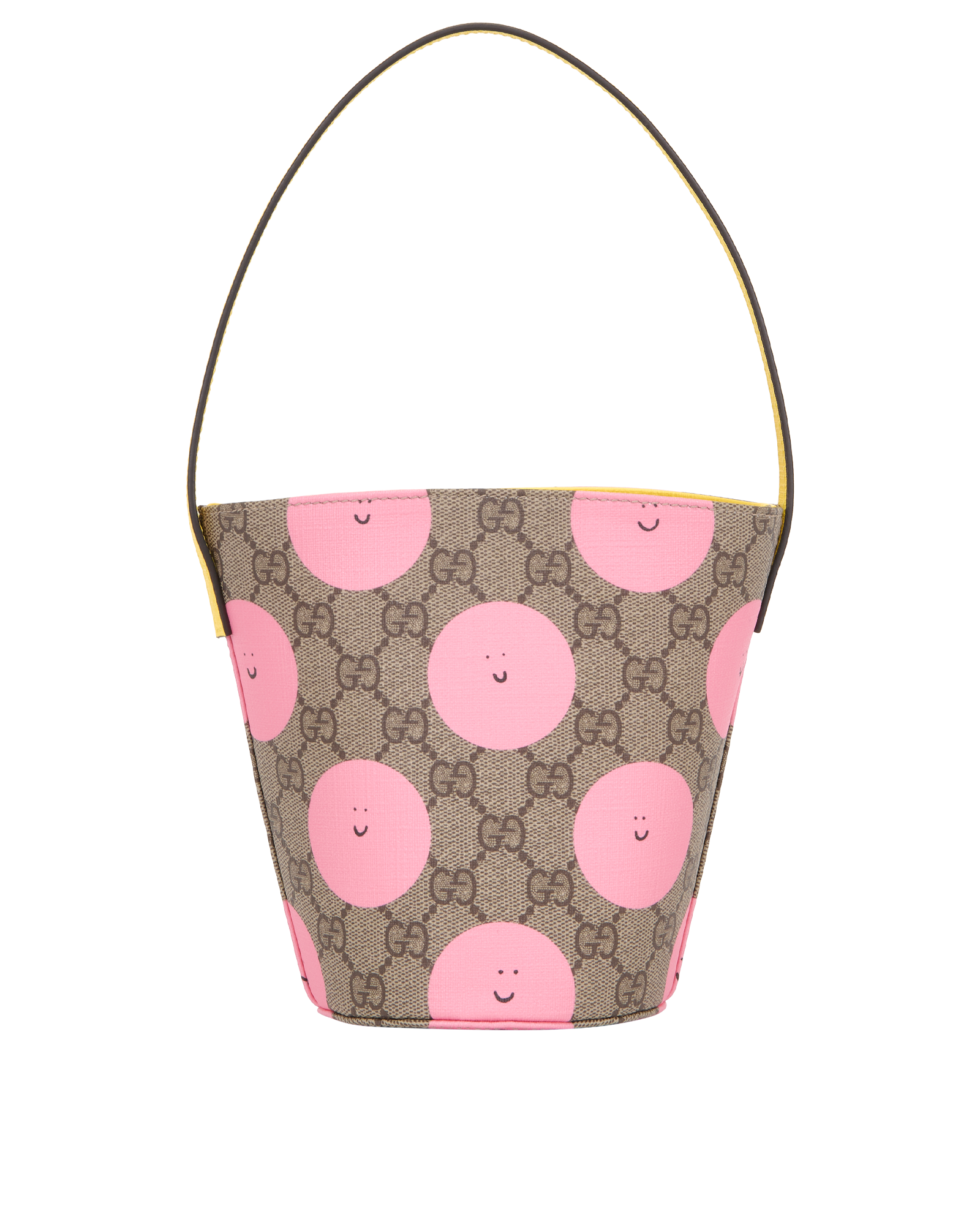 Printed GG Bucket Bag, &pound;350, Handbags, Beige, Canvas, Back view